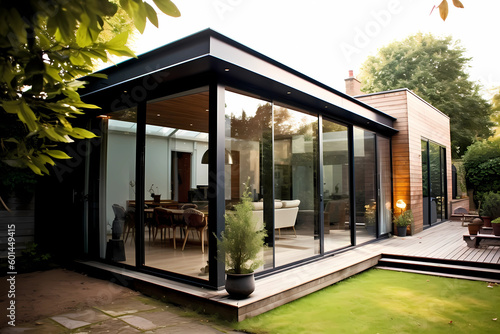 Canvastavla Modern Aluminium Veranda: House Extension View