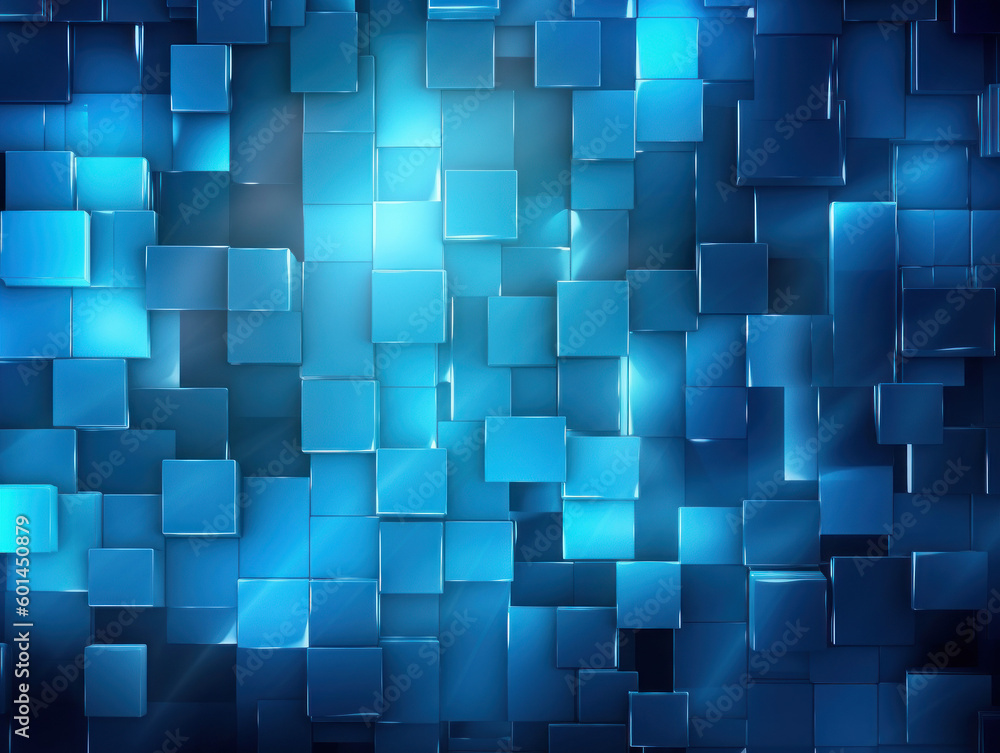 abstract blue background with cubes abstract blue background with cubes