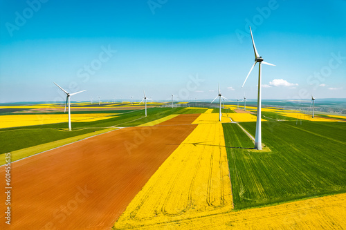 wind turbine in the field