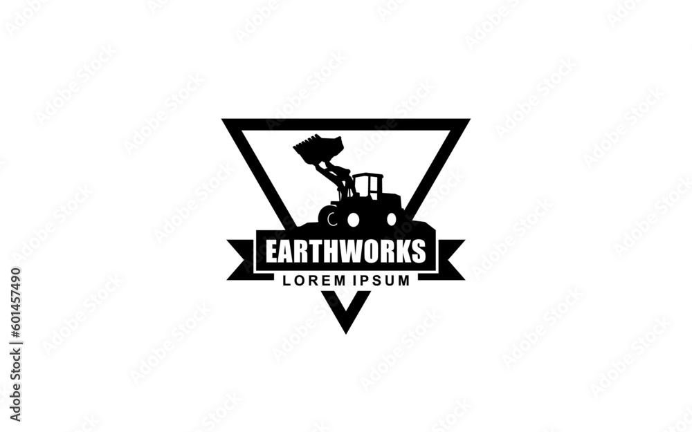 Loader symbol with silhouette style for logo template, sign and brand. Loader symbol with silhouette style for logo template, sign and brand.