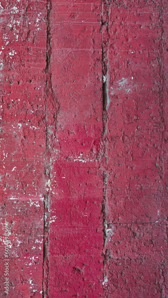 Red brick wall vertical photo. Rustic Wall Surface