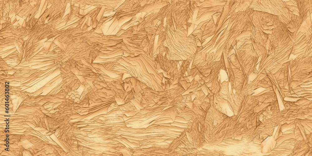 Seamless compressed wood particle board background texture. Tileable