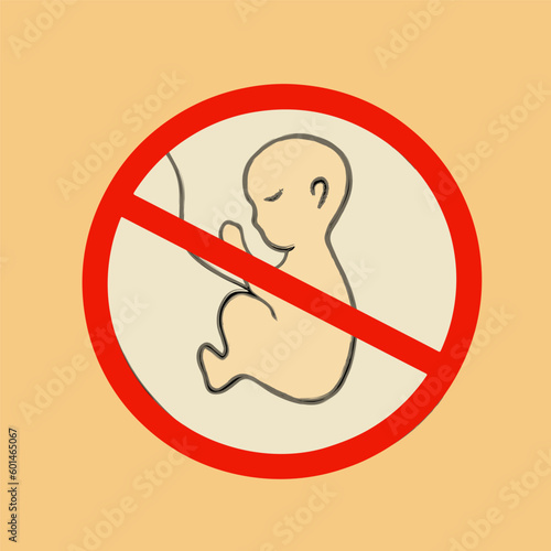 Vector isolated disease of unborn child. Miscarriage. Childlessness. Frozen pregnancy. Inability to have children.