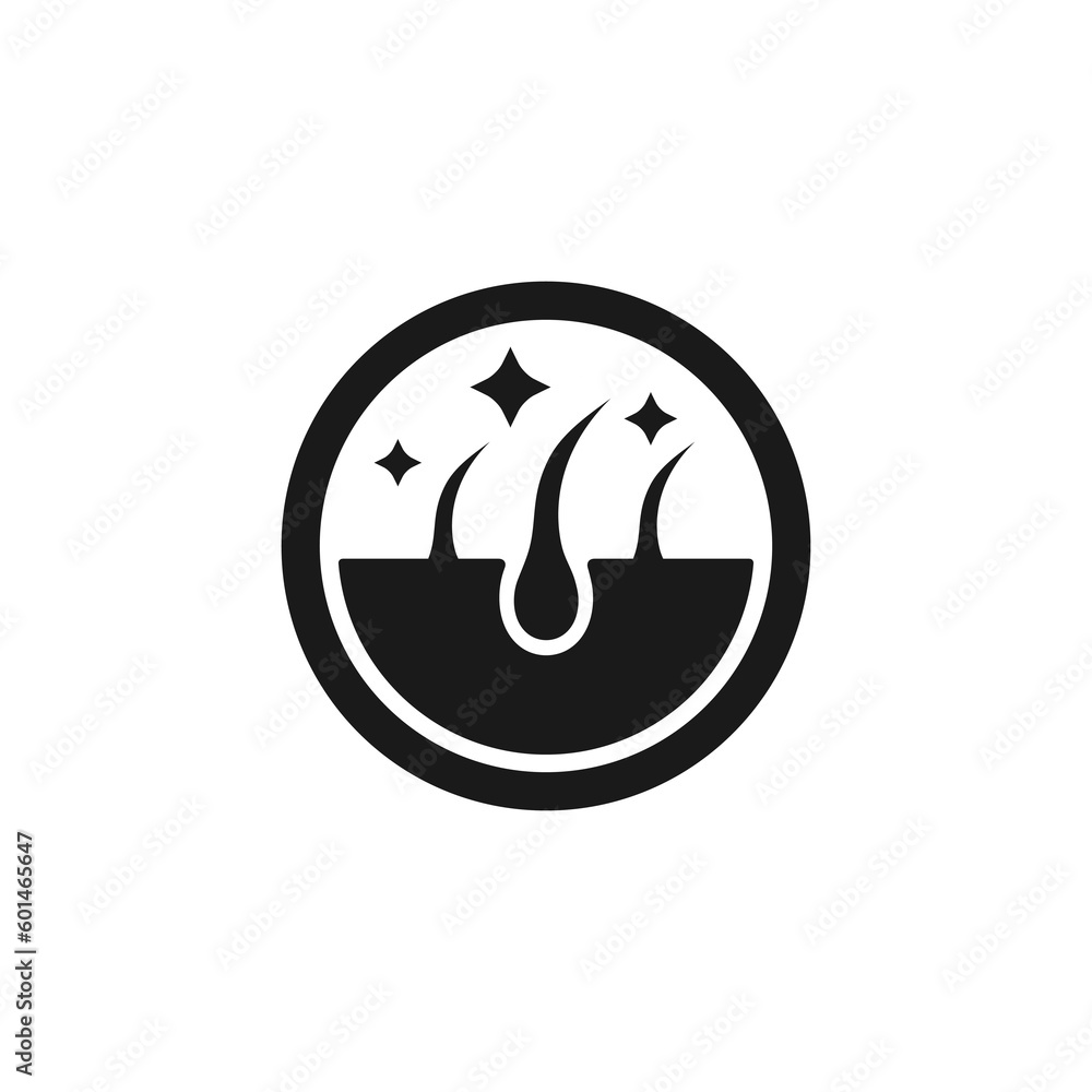 Anti dandruff icon or Anti dandruff symbol vector isolated in flat