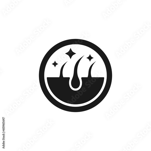 Anti dandruff icon or Anti dandruff symbol vector isolated in flat style. Best Anti dandruff label vector for product packaging design element. Anti dandruff symbol vector for packaging design element