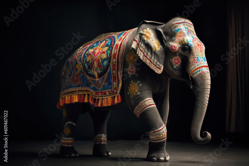Indian elephant sacred animal generative ai