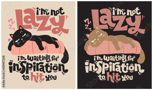 Lazy Cat - Cat Lover - Funny Cat