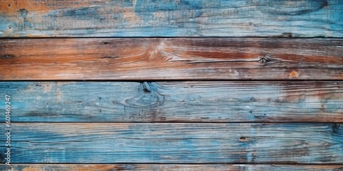 painted wooden planks surfa...