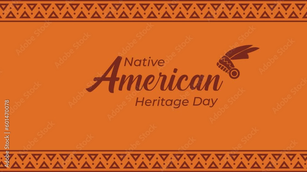 Video „Animated Native American Heritage Day. Great for use on Native
