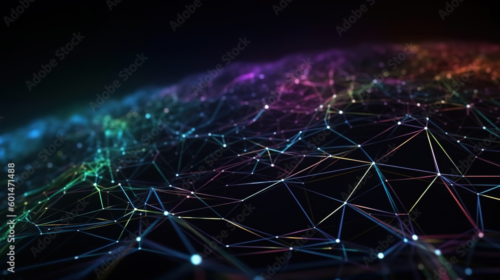 Abstract futuristic glowing technology background. Generative ai Abstract futuristic glowing technology background. Generative ai