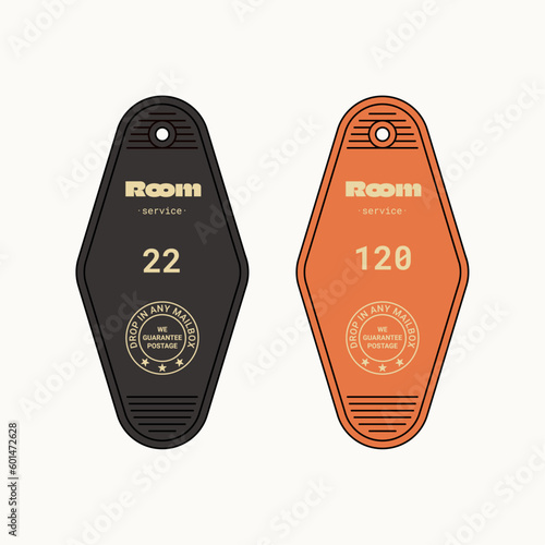 Rooms Service Keychain Vector