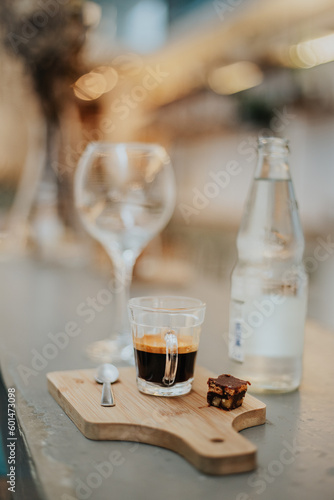 Coffee shop style vintage photo