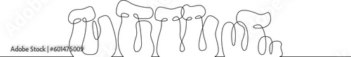 One continuous line. History of architecture. Historic buildings. Tourist attraction. Neolithic architecture. Pagan sanctuary. Megalithic, stone blocks. One continuous line drawn isolated, white backg