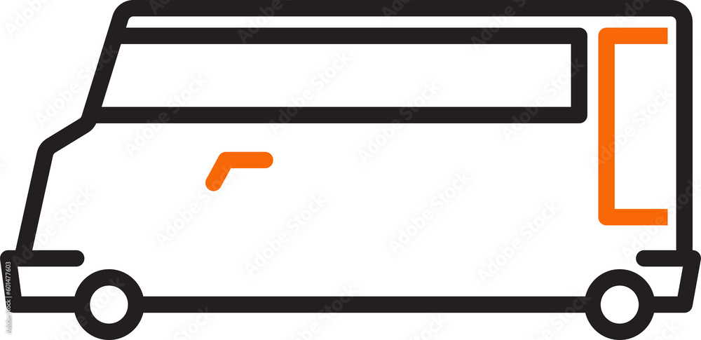 delivery van icon illustration delivery van icon illustration