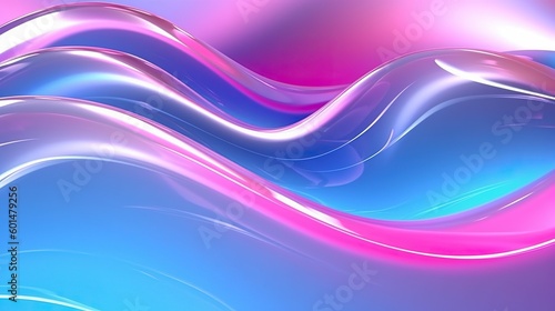 Blue and pink background wallpaper. AI Generated © Kirill