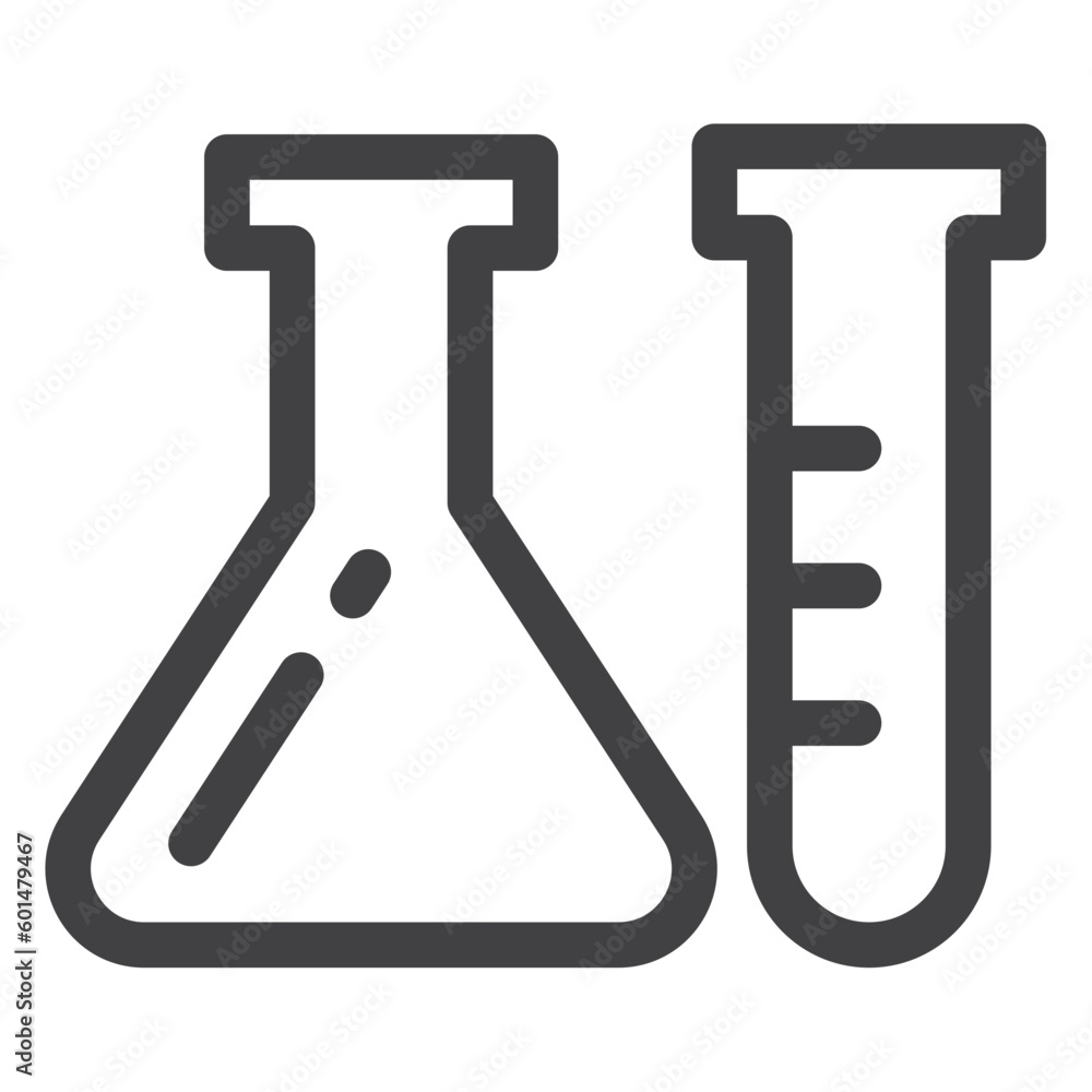 laboratory equipment, simple thin line icon laboratory equipment, simple thin line icon