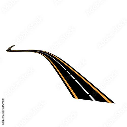 asphalt highway vector