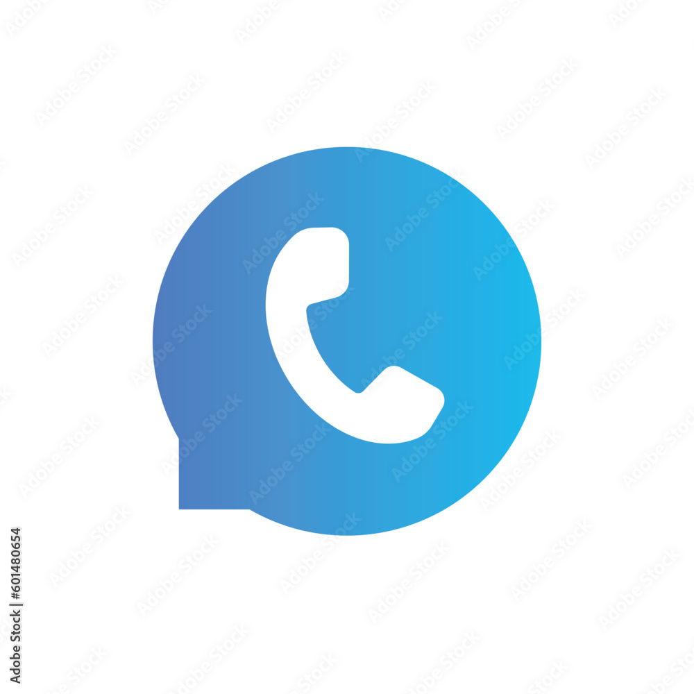 Call cell phone chat icon. Vector support button Call cell phone chat icon. Vector support button