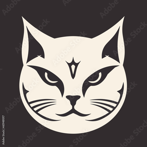 Close-Up of a Cat's Face : black cat face