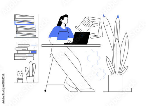 Editor in chief abstract concept vector illustration.