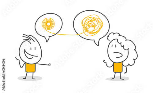 Stick figures. Education. Isolated on white background. Hand drawn Doodle Line Art Cartoon Design character.