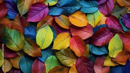beautiful spring colors leaves pattern
