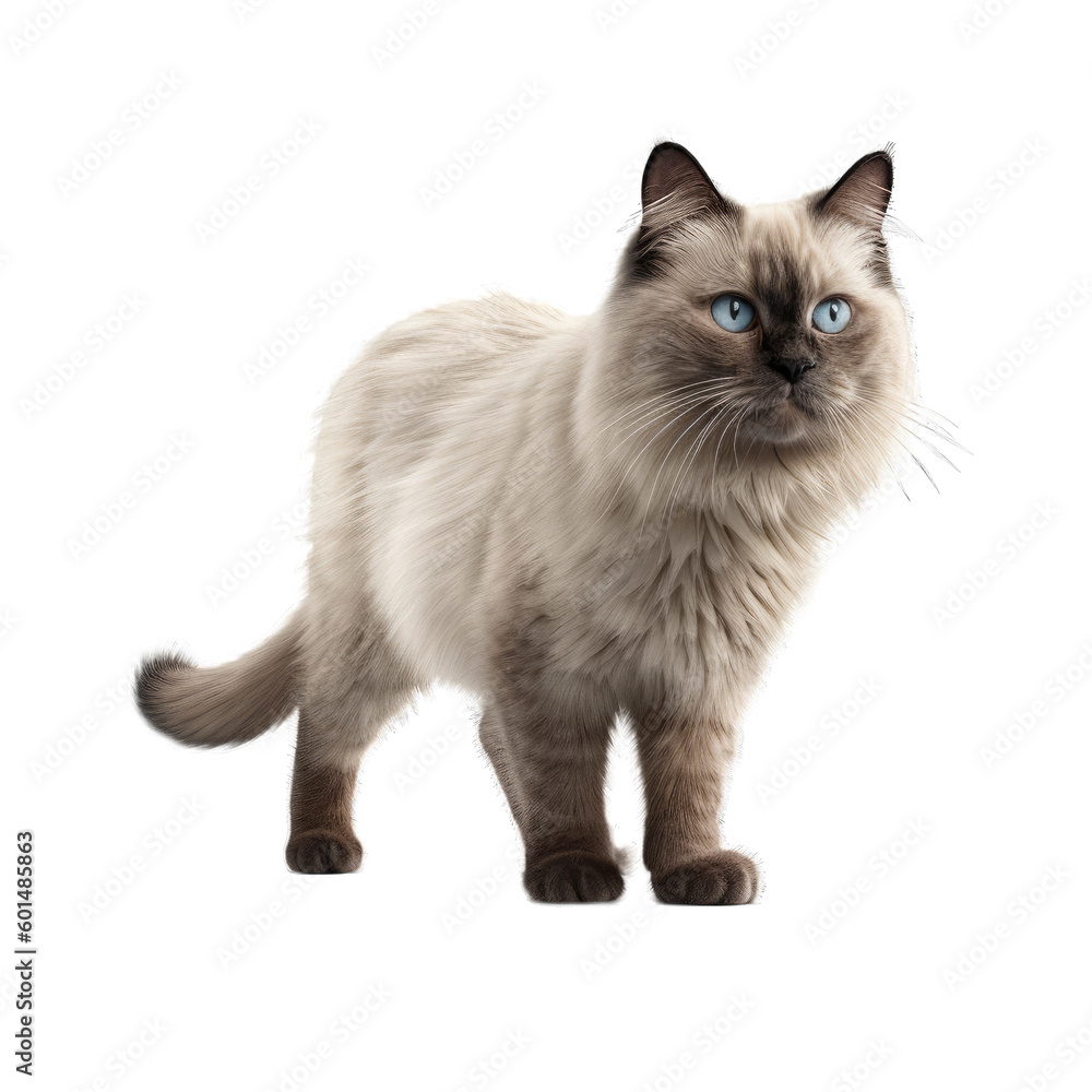 Ragdoll isolated on transparent background. Ragdoll isolated on transparent background.