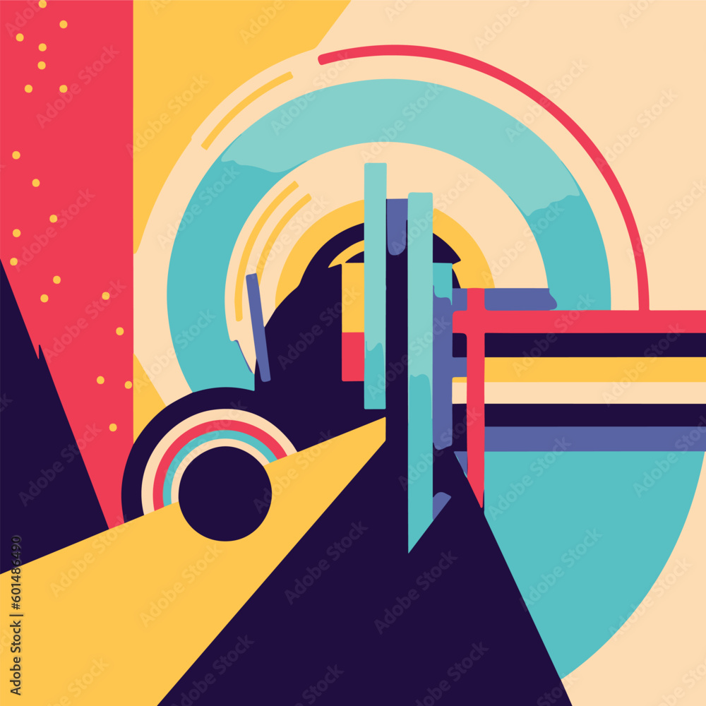 vector illustration, background with curved and abstract shapes vector illustration, background with curved and abstract shapes