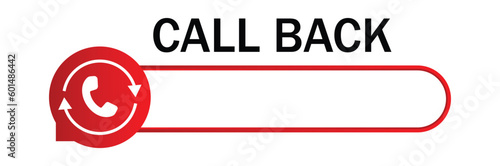 Call back banner with place for mobile number