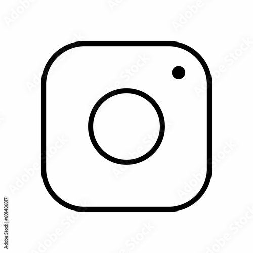 Camera icon. Social media sign icon. Vector illustration.