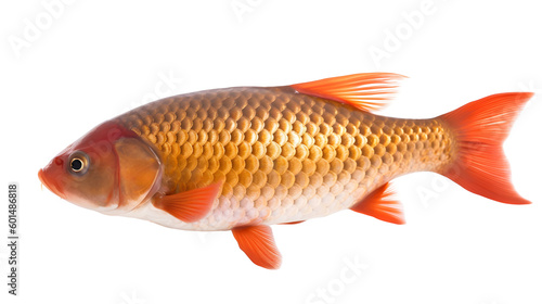 Carp fish isolated on transparent background png Generative AI