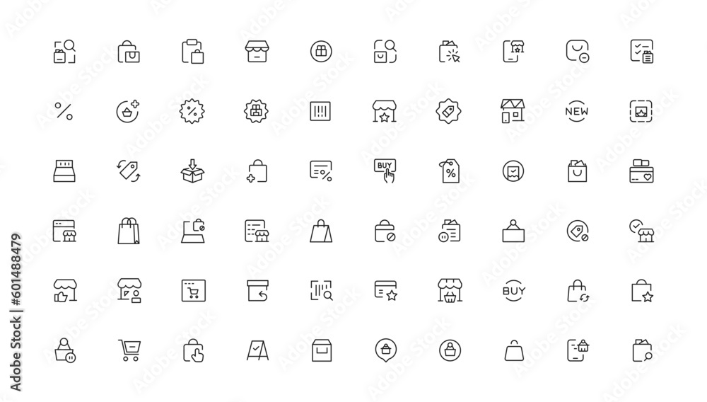 E-commerce, online shopping and delivery elements - minimal thin line web icon set. Outline icons collection. Simple vector illustration. E-commerce, online shopping and delivery elements - minimal thin line web icon set. Outline icons collection. Simple vector illustration.