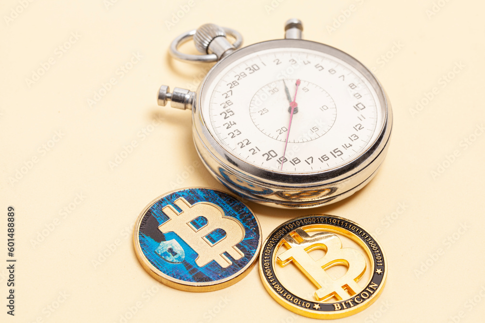Stopwatch and bitcoins. Fast money on bitcoin. Fast cryptocurrency transfer Stopwatch and bitcoins. Fast money on bitcoin. Fast cryptocurrency transfer