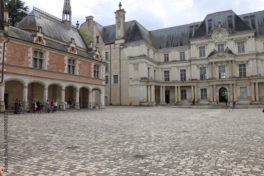 Fototapeta premium Le château royal de Blois, ville de Blois, département du Loir et Cher, France