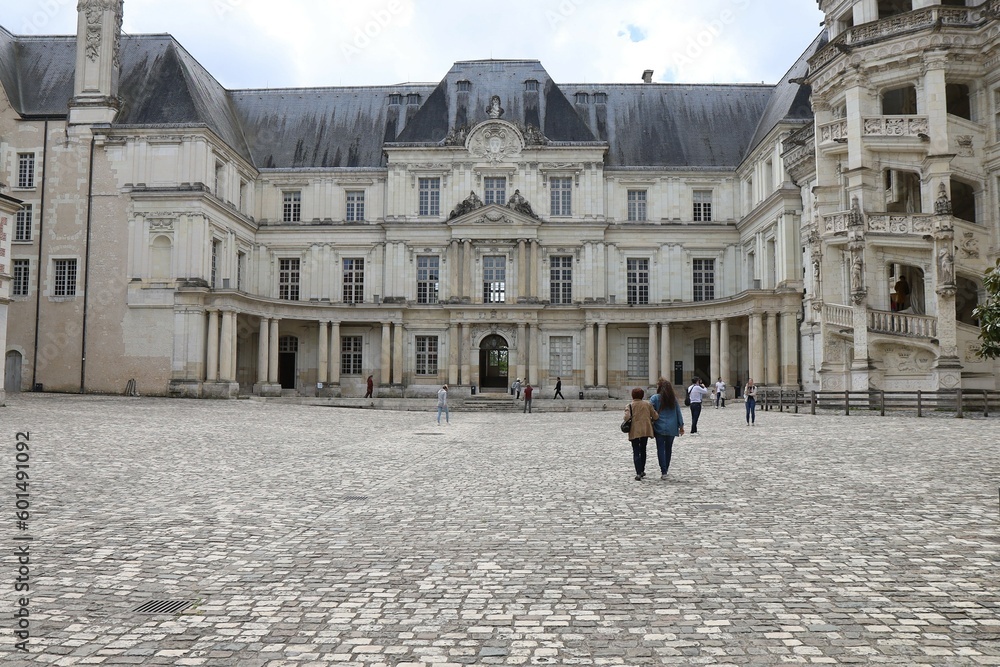 Fototapeta premium Le château royal de Blois, ville de Blois, département du Loir et Cher, France