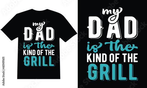 Father's Day" T-shirt design vector.