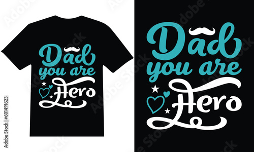 Father's Day" T-shirt design vector.
