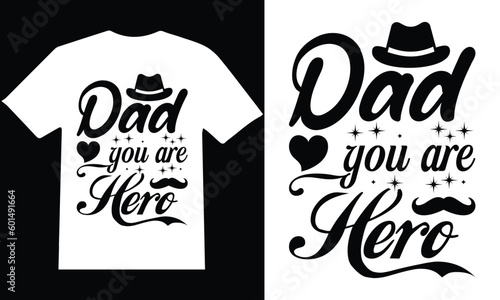 Father's Day" T-shirt design vector.