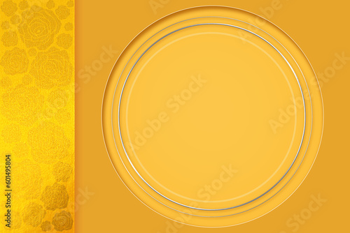 chrome yellow background  orbs for text blessings