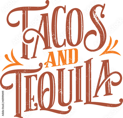 Tacos and Tequila Custom Text Banner