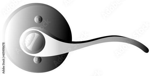 black and white gradient door handle for ada compliance