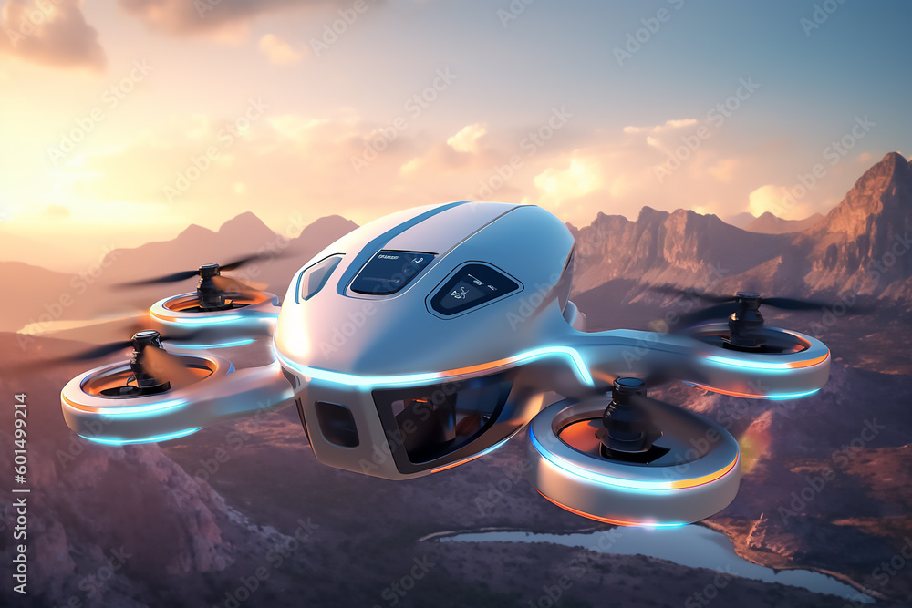 Obraz premium Modern and futuristic Drone technologies