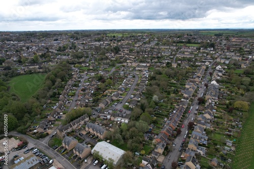 Chipping Norton Oxfordshire UK drone aerial view photo