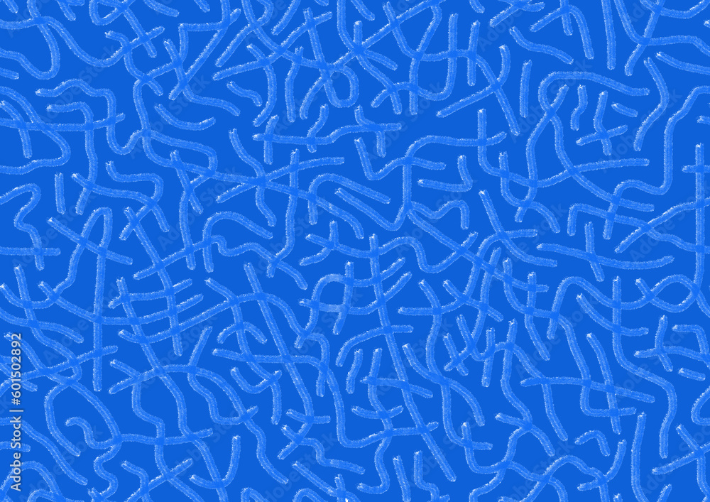 custom made wallpaper toronto digitalAbstract drawing drawn by hand with blue sloppy strokes of lines on a blue background .Seamless drawing.