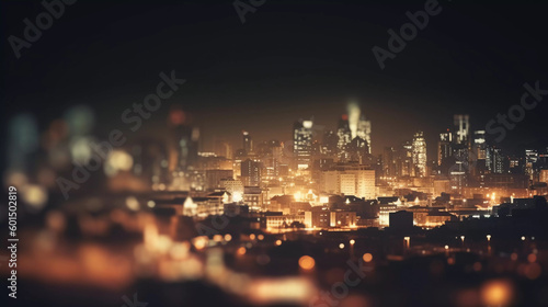 blurred city at night © Milan