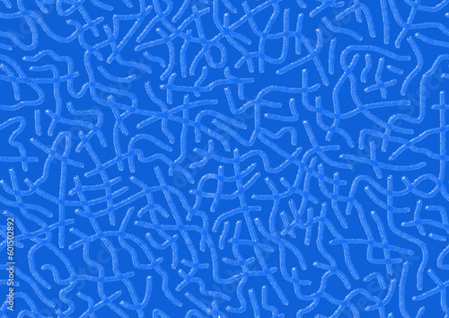 Wallpaper Mural Abstract drawing drawn by hand with blue sloppy strokes of lines on a blue background .Seamless drawing. Torontodigital.ca