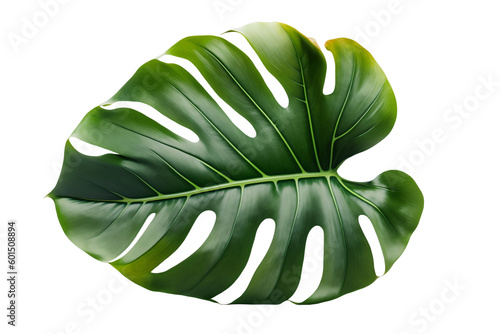 Tropical natural leaves Monstera on isolate background.