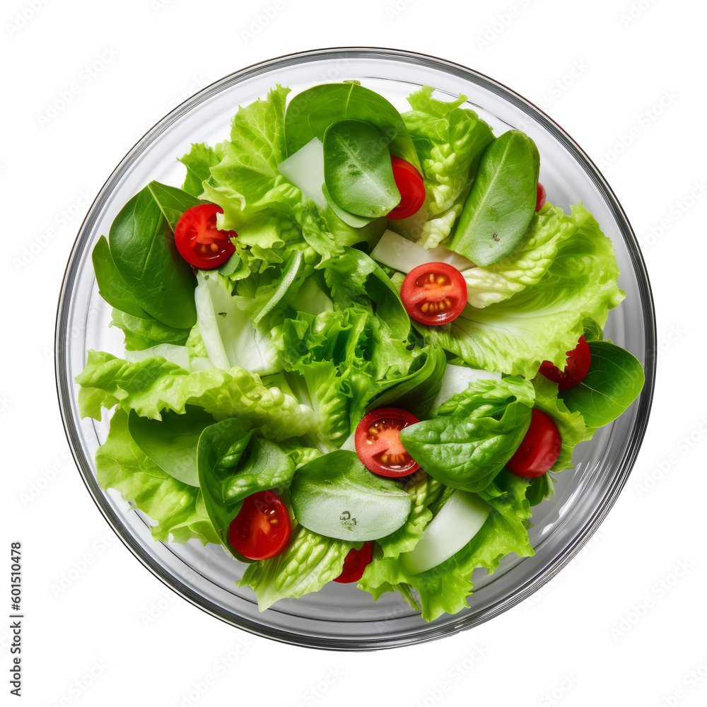 Green fresh salad isolated. Illustration AI Generative. Green fresh salad isolated. Illustration AI Generative.