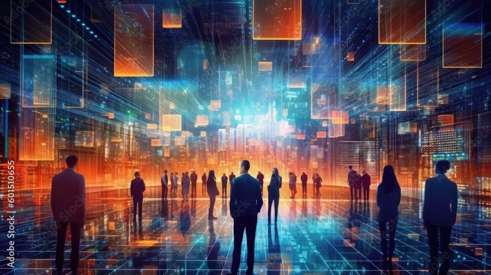 the digital city with person landscape generative ai the digital city with person landscape generative ai