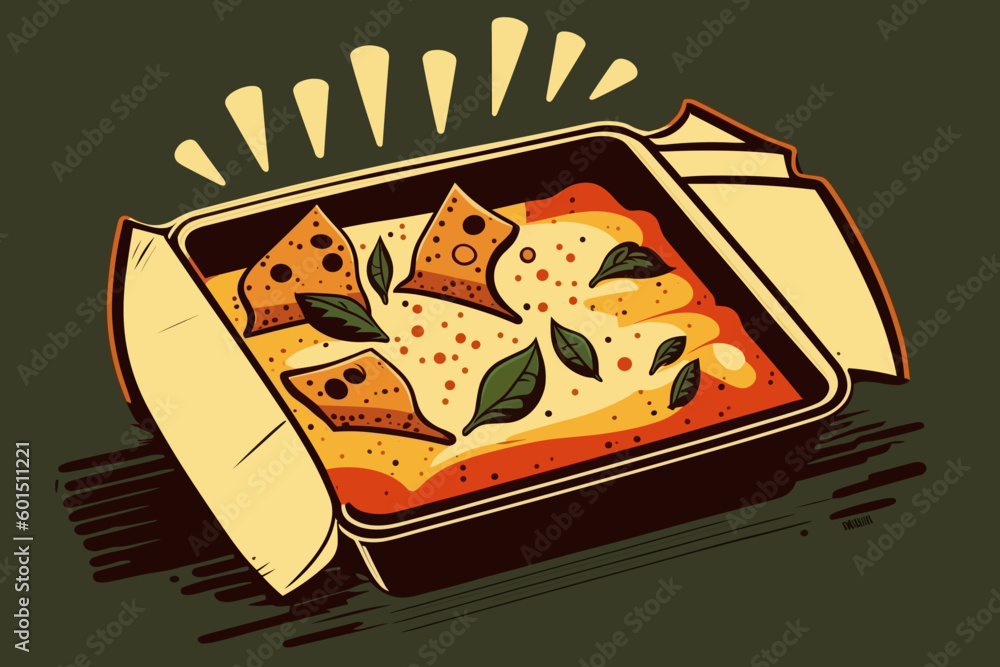 Vetor de Doodle inspired Enchiladas, cartoon sticker, sketch, vector